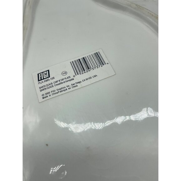 figi Christmas Santa tray plate serving tree 16x8" red white green boots READ - Picture 6 of 8